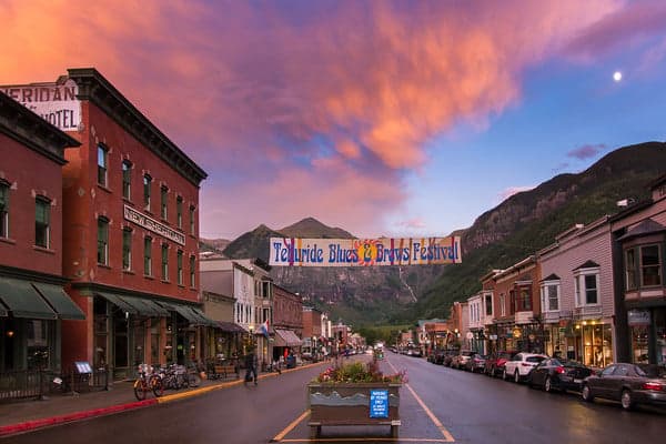Telluride Blues and Brews, one of the many summer music festivals.