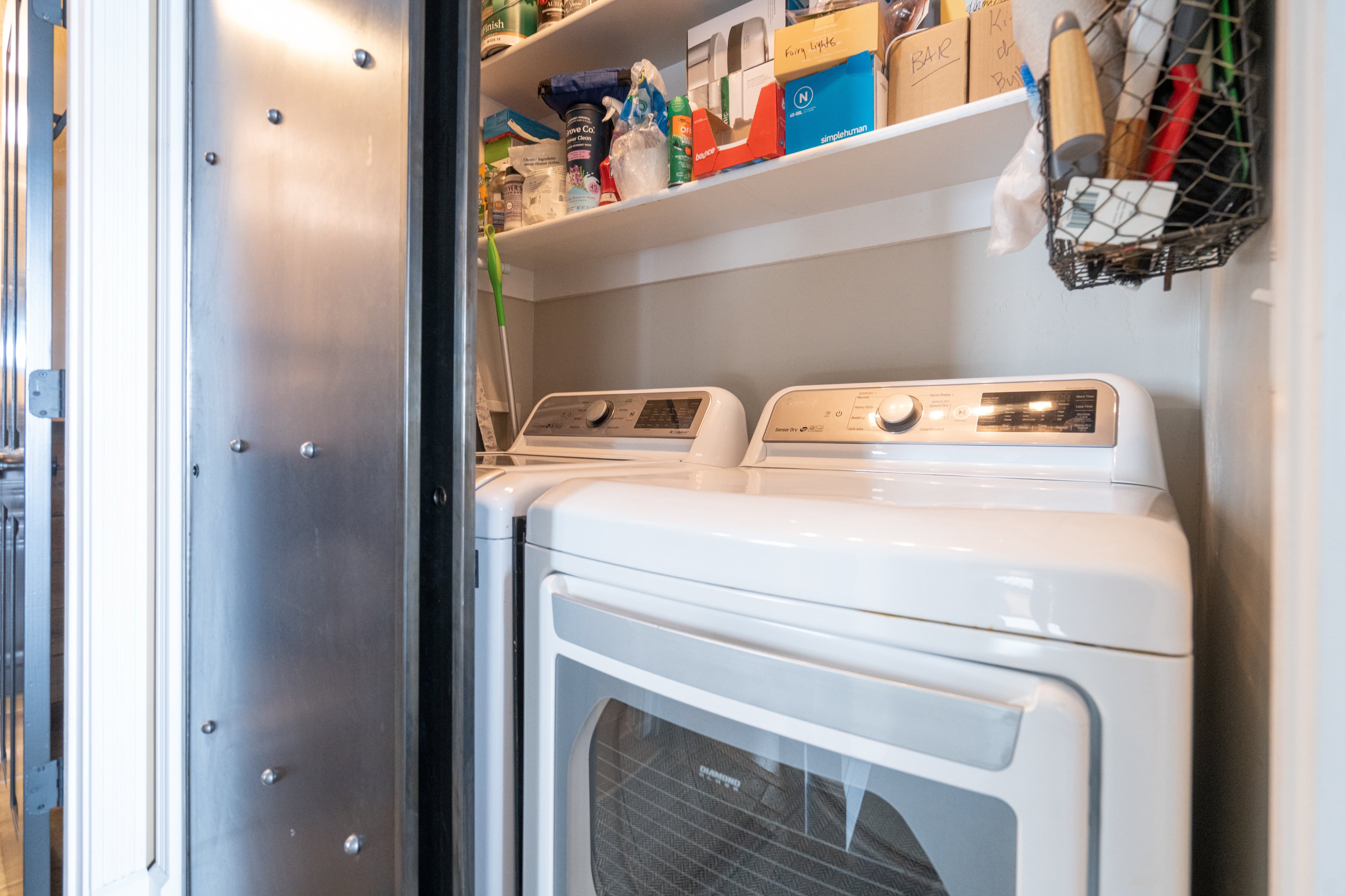 Full-size washer and dryer