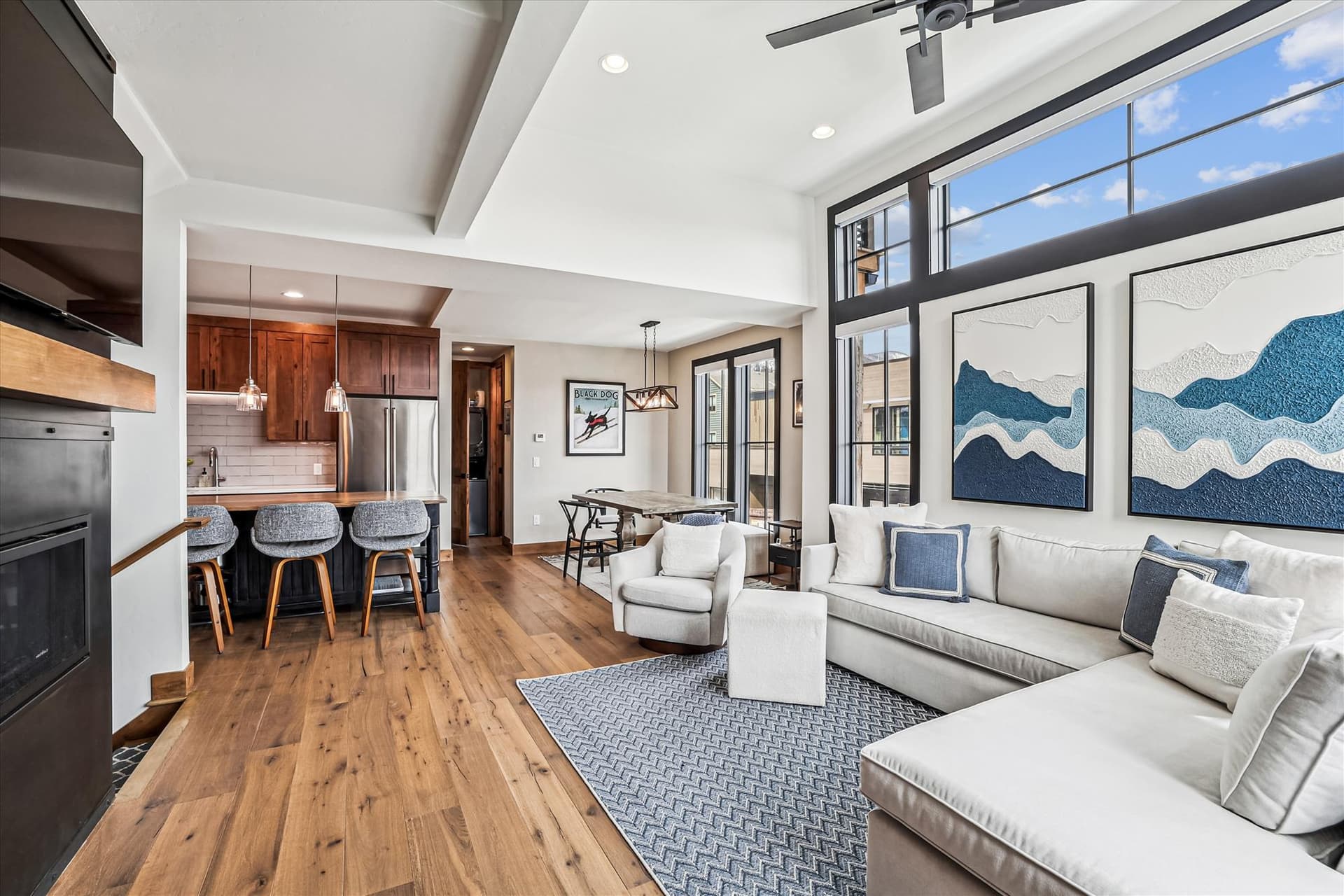 Living Area, Decked Out Downtown, Frisco Vacation Rental