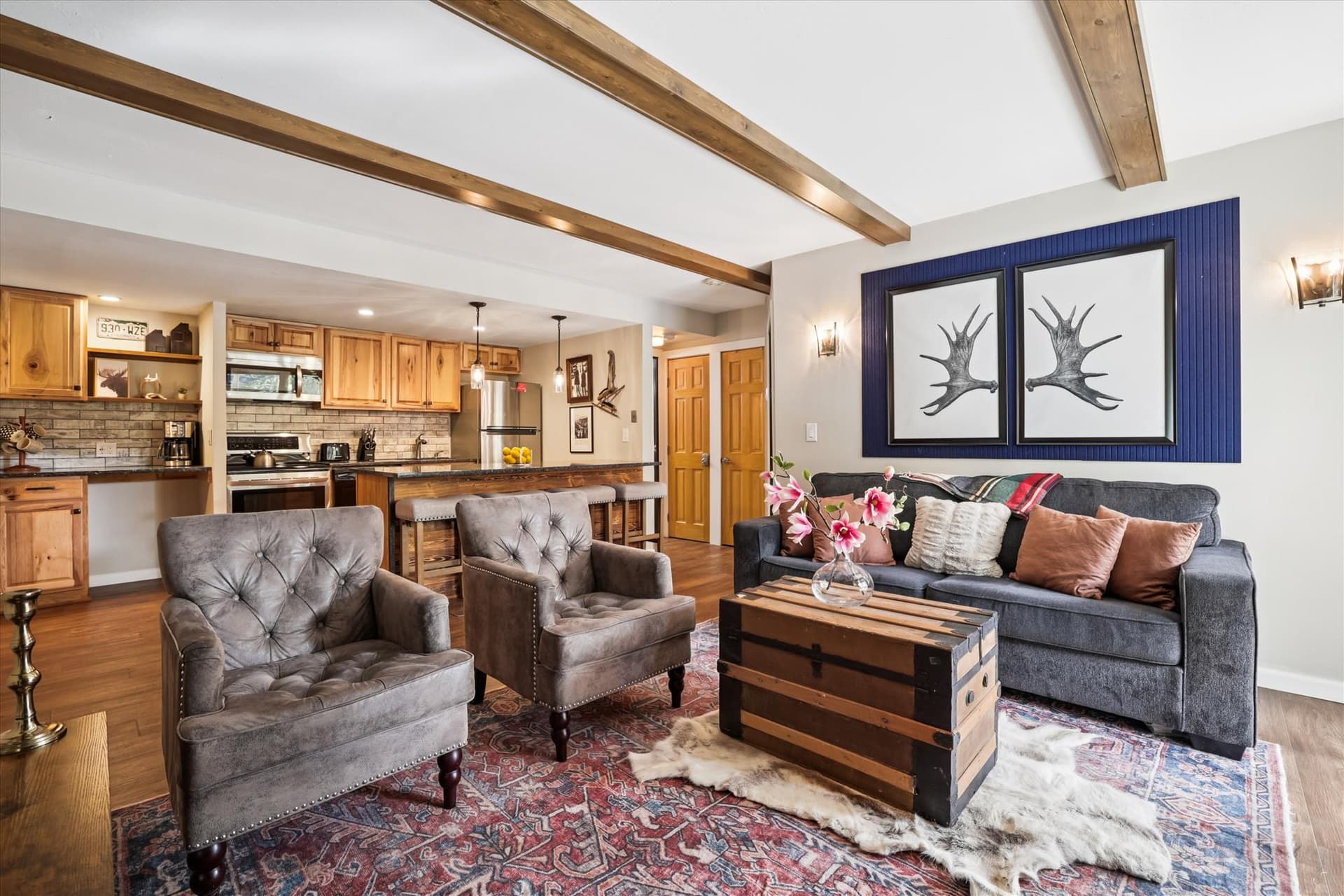Living Room - Trails End 216 - Breckenridge Vacation Rental
