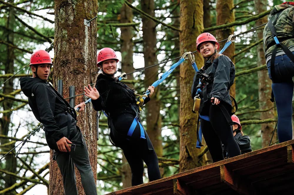 Ziplining