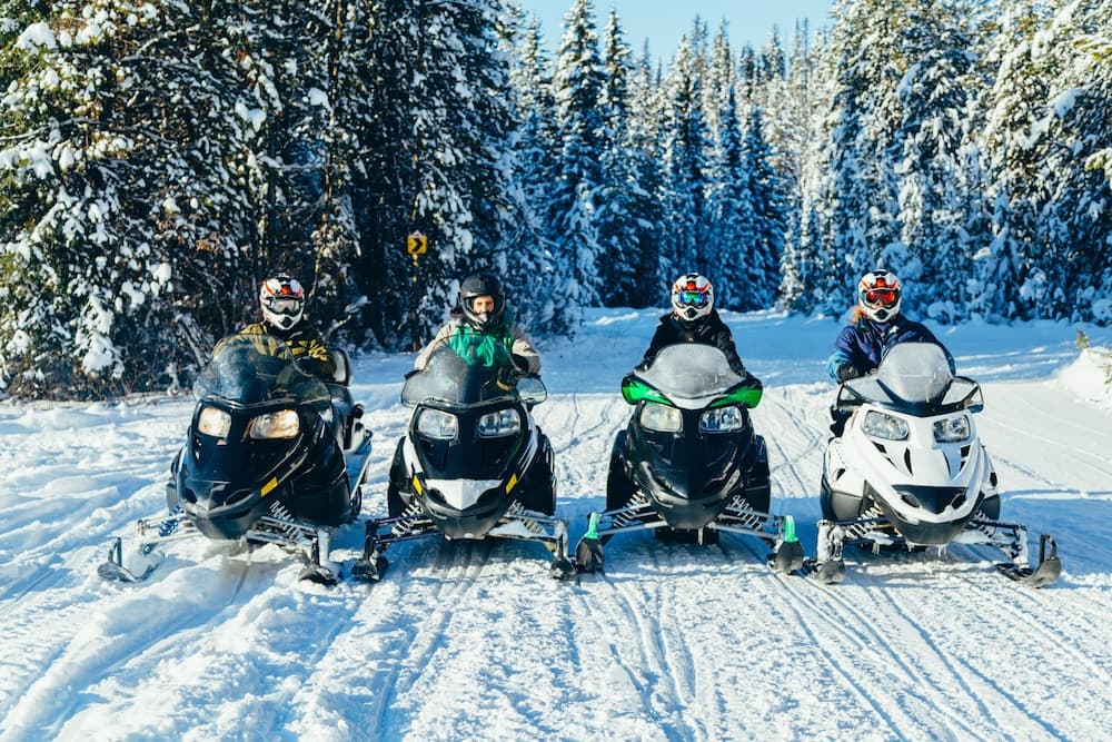Snowmobiling