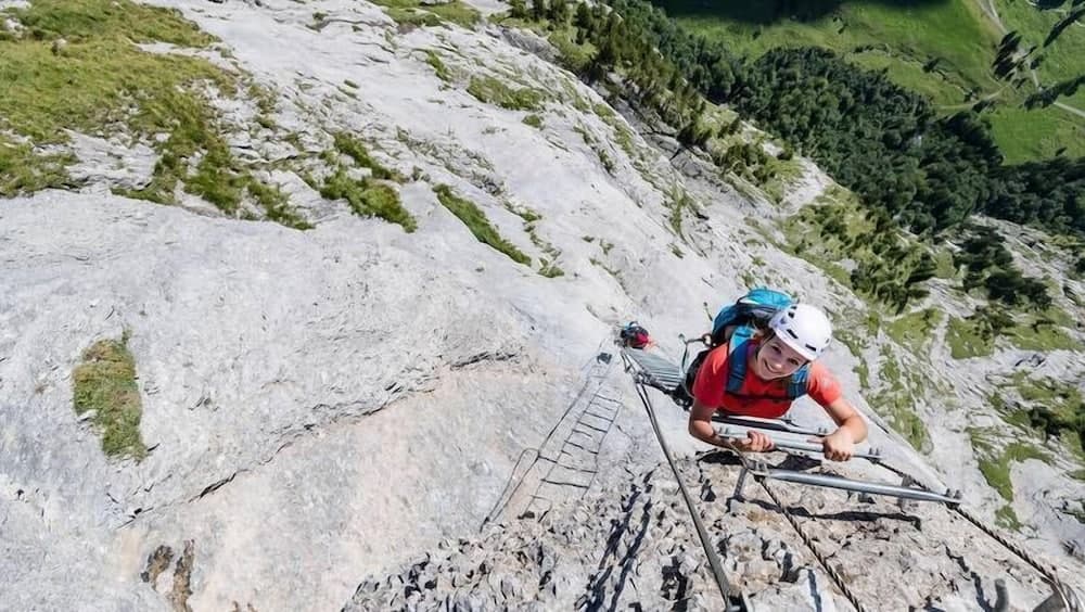 Outdoor rock climbing
