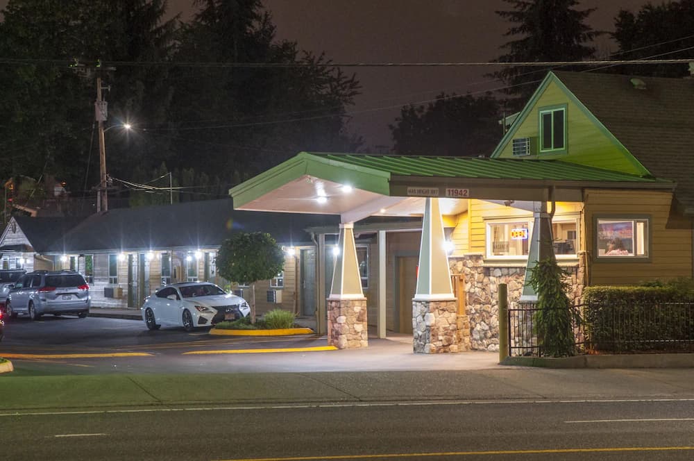 Front of property - evening/night