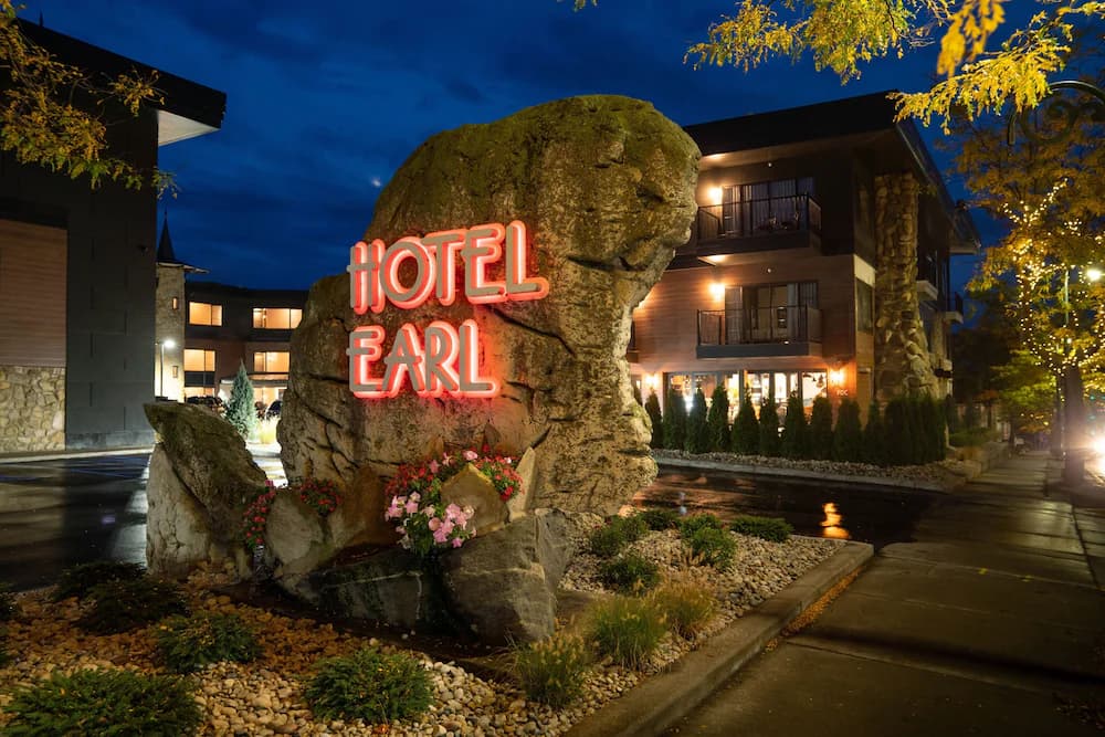 Front of property - evening/night