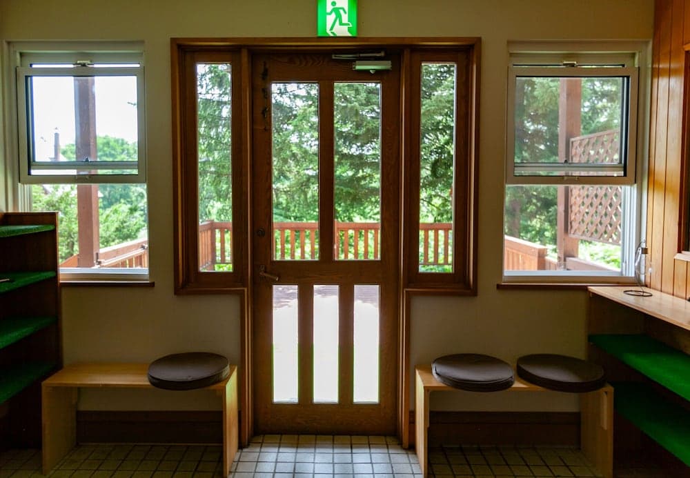 Interior entrance