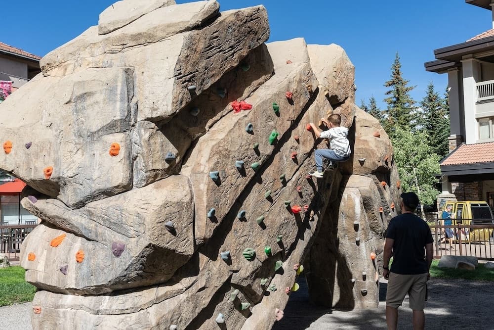 Outdoor rock climbing
