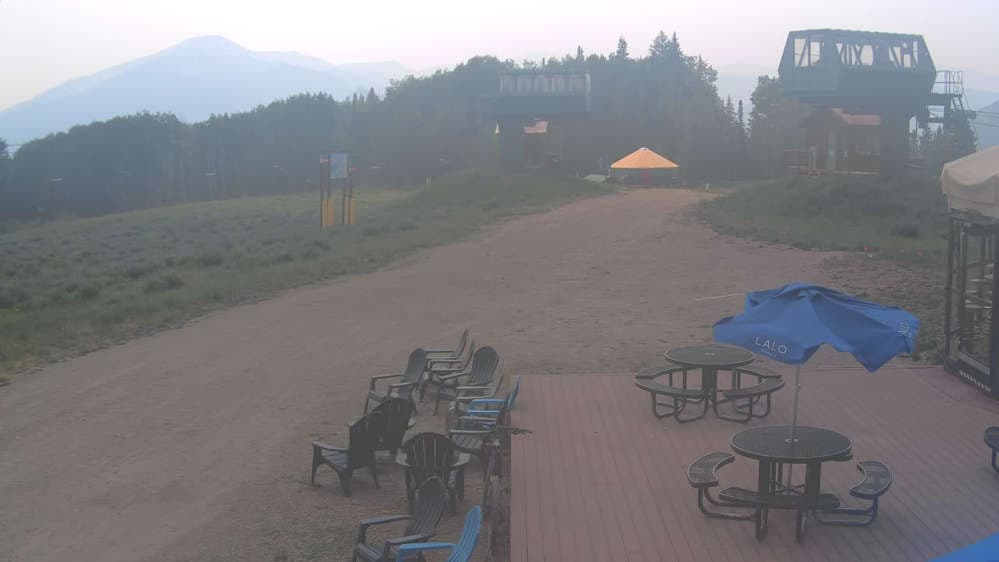 Umbrella Bar at Ten Peaks stream