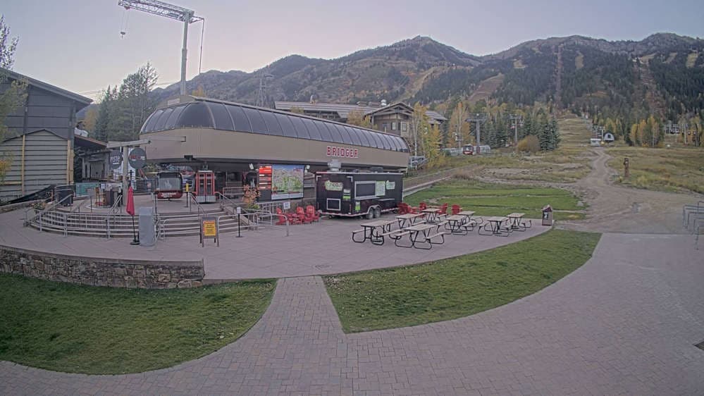 Jackson Hole - Base of Bridger Gondola Webcam