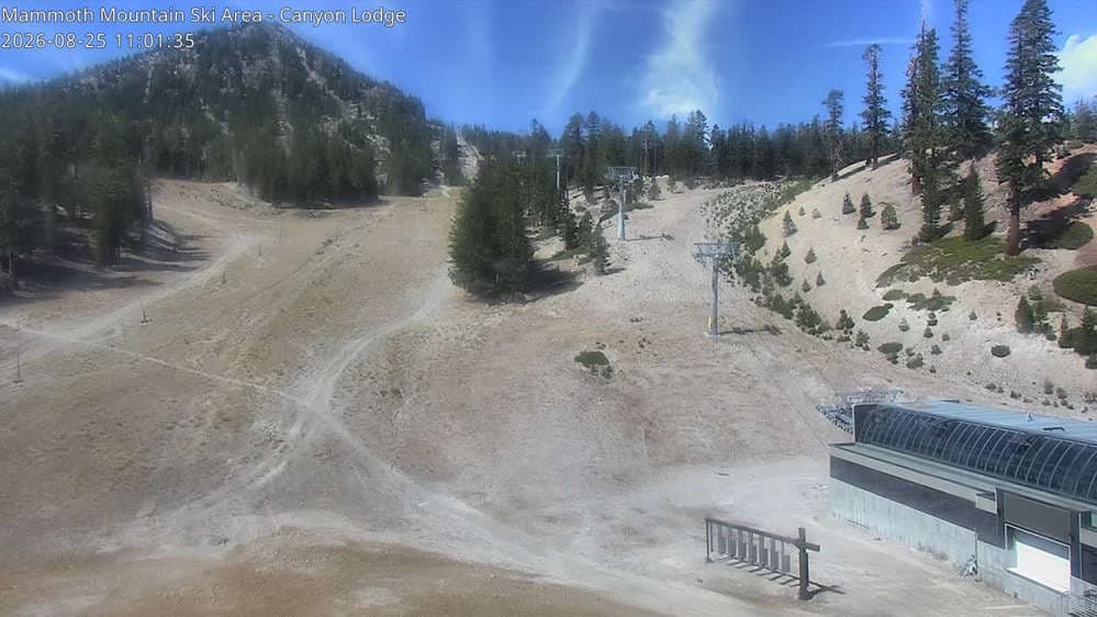 Mammoth Mountain - Canyon Lodge Lincoln Mountain Webcam