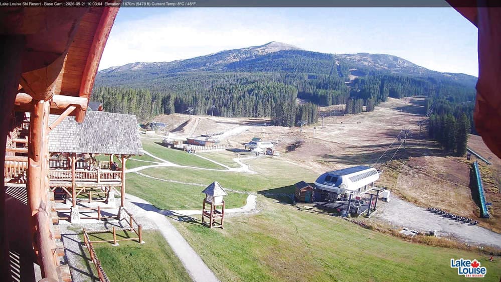 Lake Louise Mountain Base Area Cam