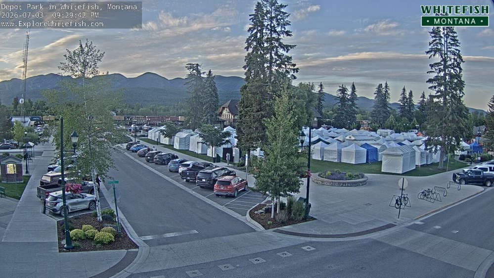 Whitefish - Whitefish Depot Park Webcam
