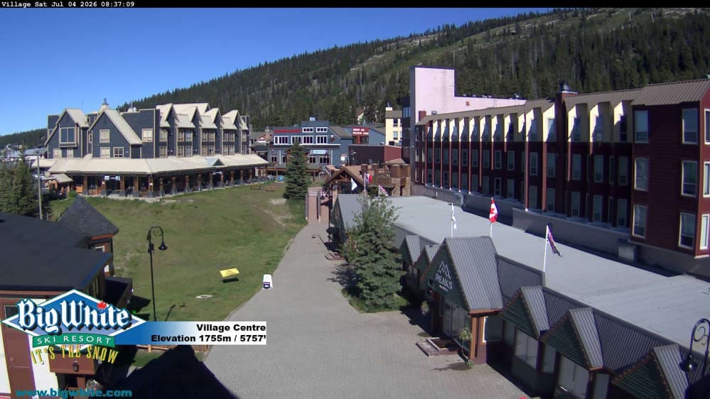 Big White Ski Resort Village Centre Cam