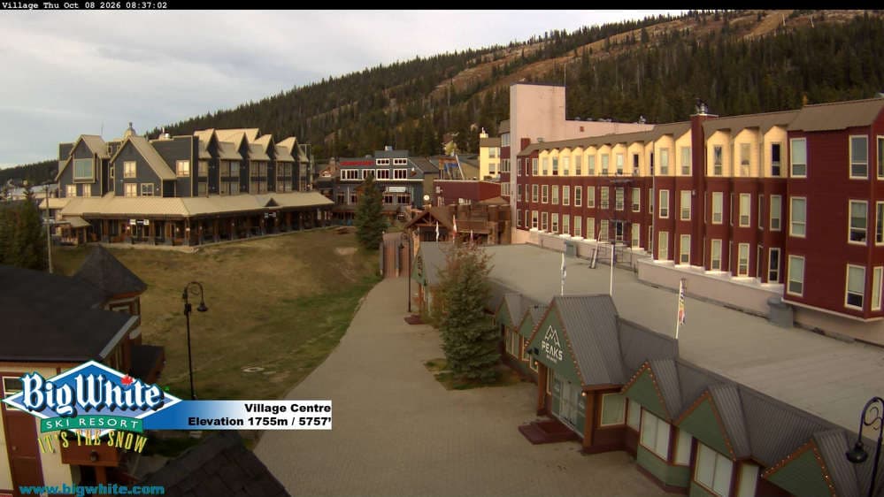 Big White Ski Resort Village Centre Cam