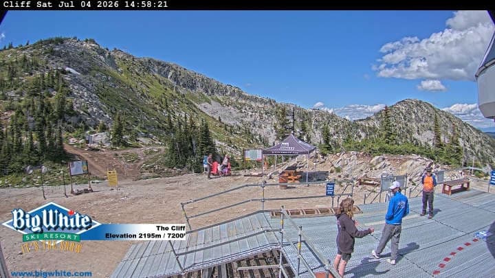 Big White Ski Resort cliff webcam