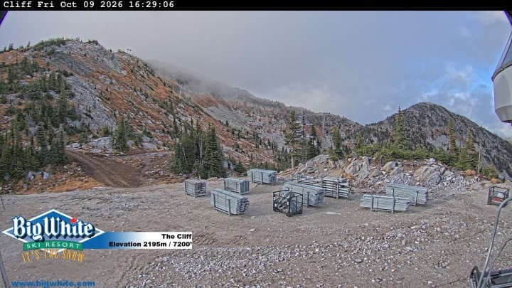 Big White Ski Resort cliff webcam