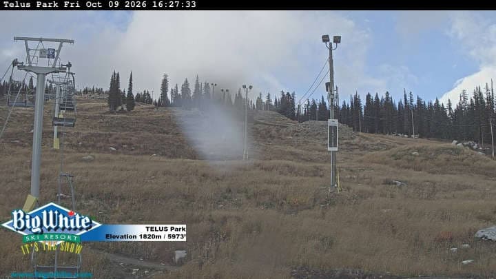 Big White Ski Resort TELUS Park Cam