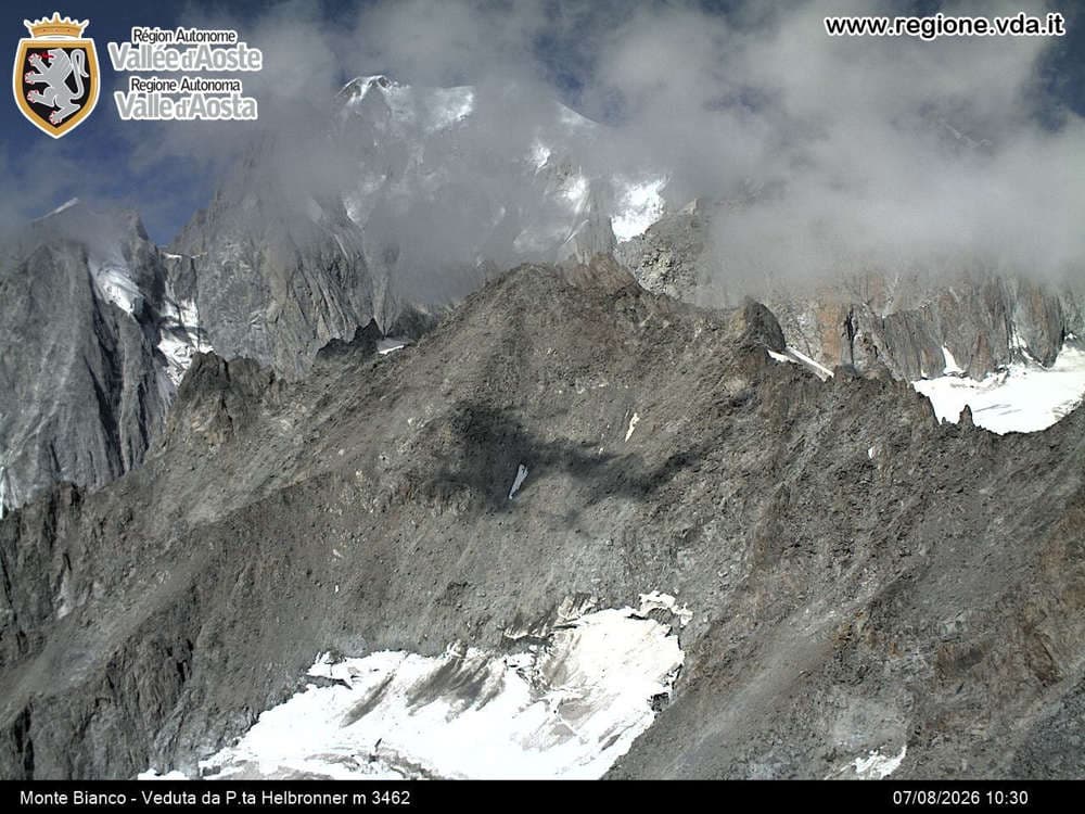 Courmayeur - Monte Bianco - Veduta da Punta Helbronner