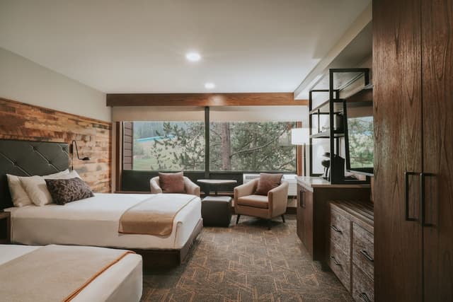 Lobby of Huntley Lodge at Big Sky Resort