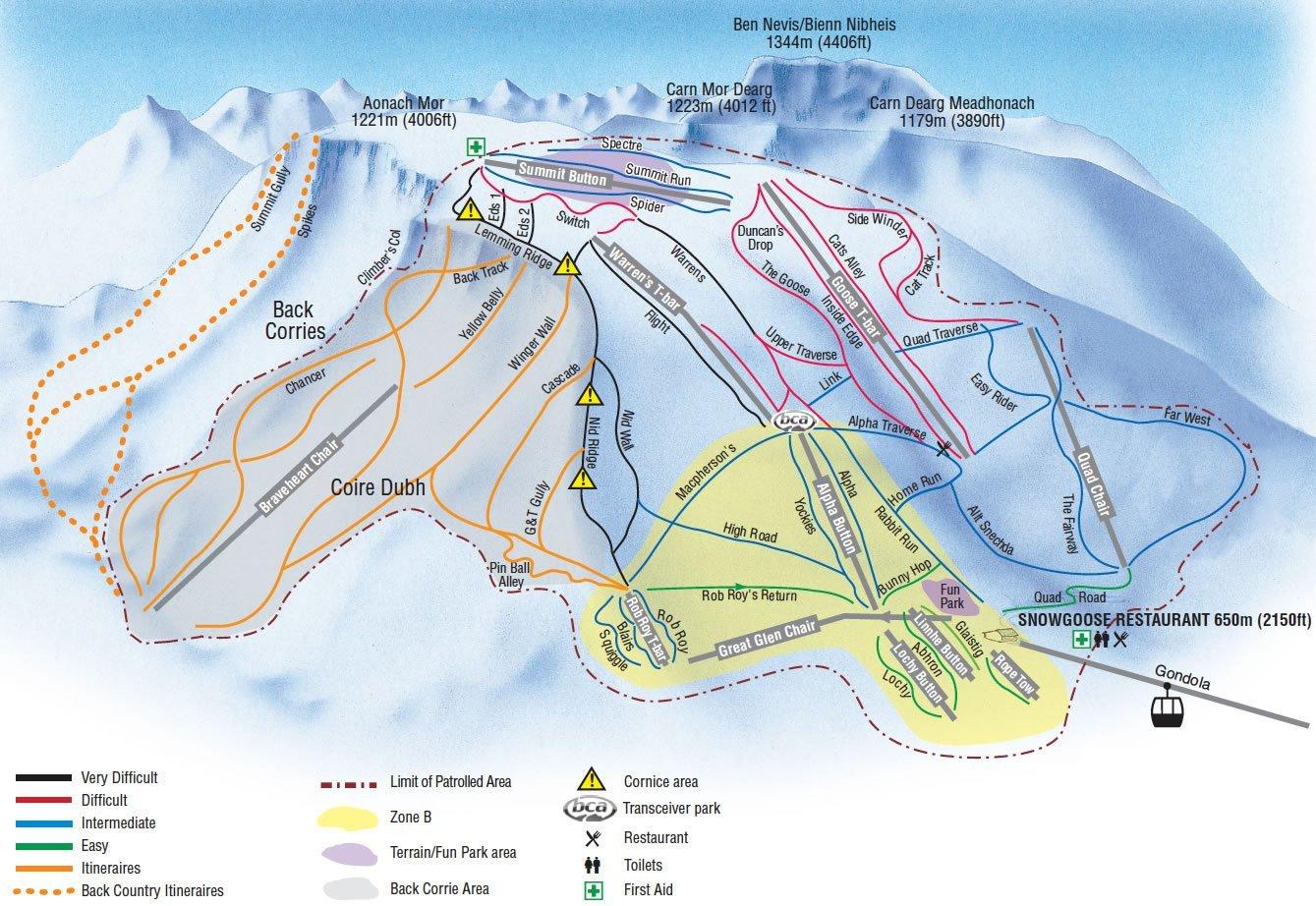 Nevis Range Trail Map
