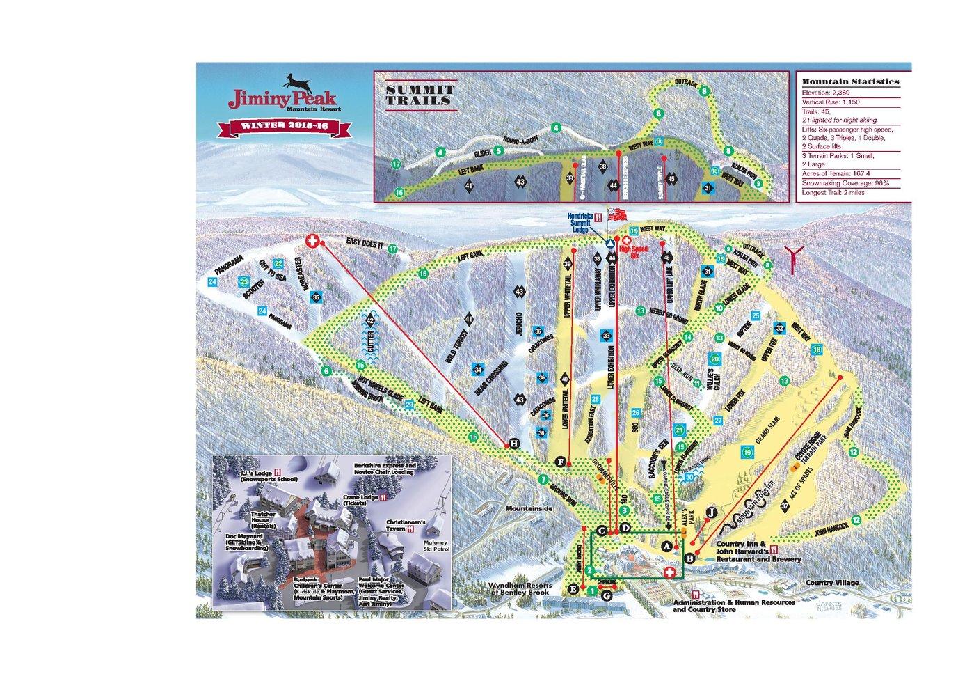 Jiminy Peak Trail Map